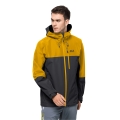 Jack Wolfskin hiking jacket Peak (very waterproof, windproof, PFC-free) phantom grey/yellow men